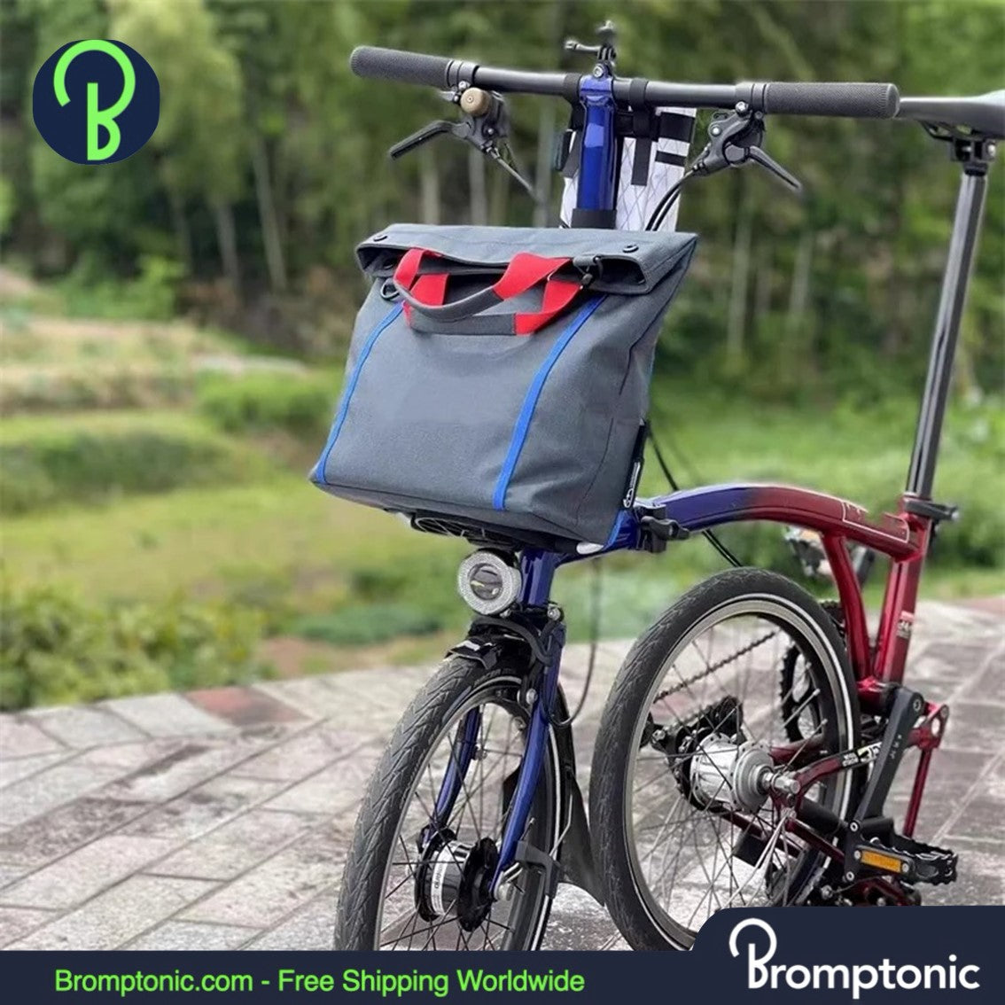 Brompton Front Mount Bag Sac à main en toile avec cadre