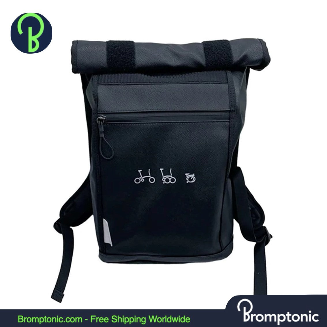 Borsa portapacchi anteriore e zaino Brompton con supporto in alluminio